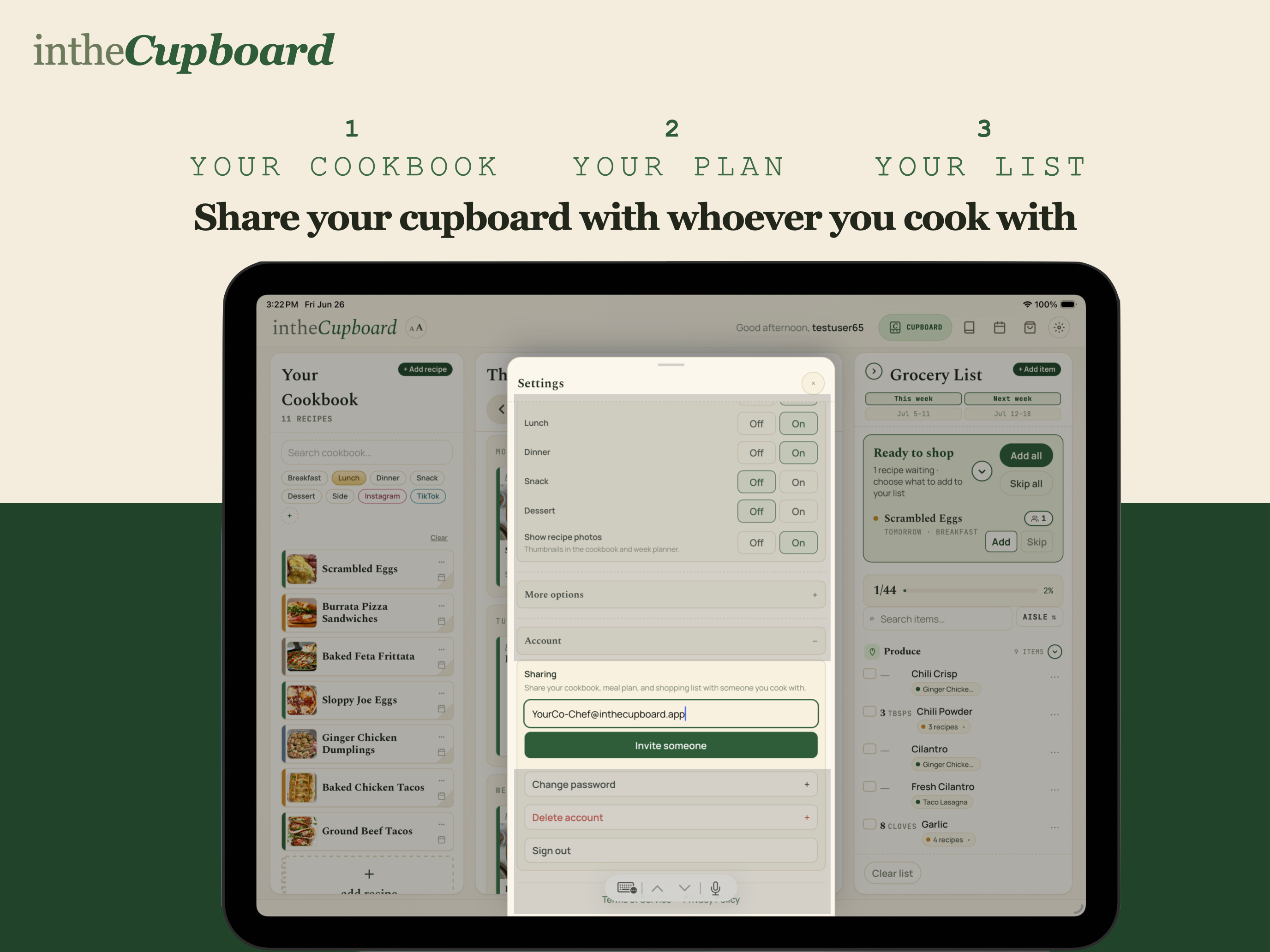 In the Cupboard: Meal Planner screenshot 13