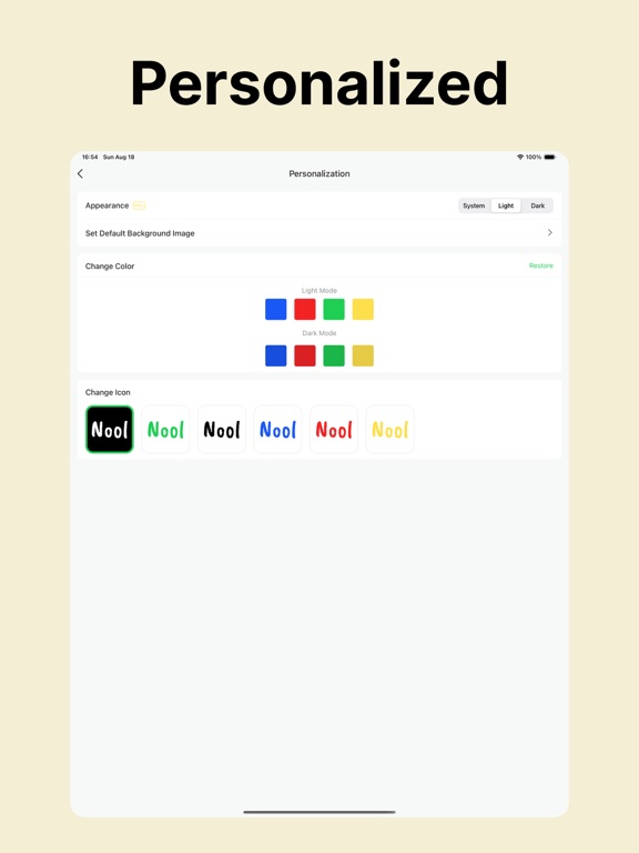Nool - Notes, Diary, Memo iPad screenshot 6 - Productivity app