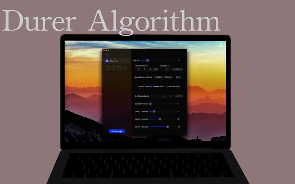 #1. Durer Algorithm (macOS) Podle: Goran Bunic