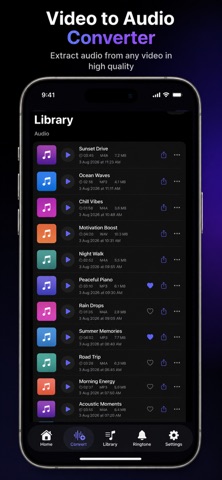 MP3 Converter: Videos to Audio iPhone screenshot
