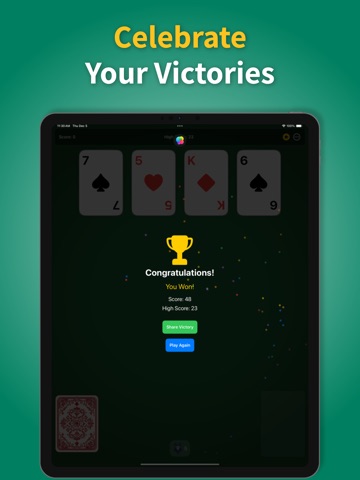 Aces Up Solitaire: Card Game iPad screenshot