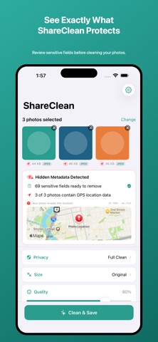 ShareClean-Photo Privacy Tool screenshot