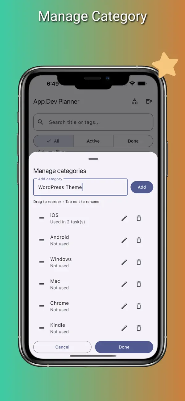 #4. App Dev Planner (iOS) By: Manal Abuelazaem