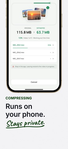 Kompress: Compress Video Size Screenshot 5 of 6