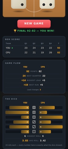 Dice Basketball Cup screenshot 1
