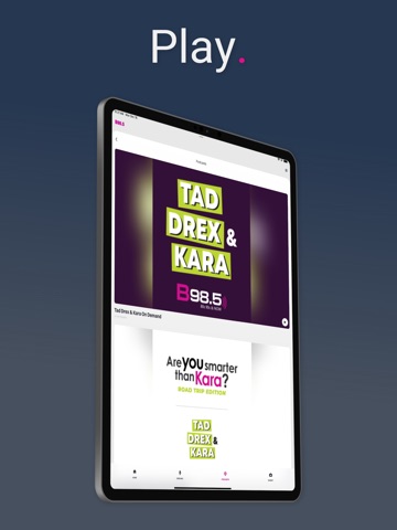 B98.5 Atlanta iPad screenshot