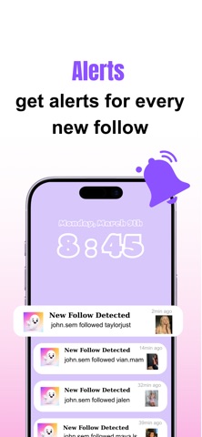 Haunt - Recent Follow Tracker iPhone screenshot