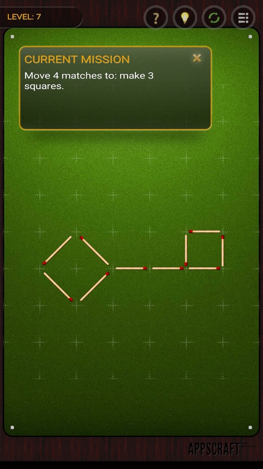 #4. Matchstick Logical Puzzle (iOS) 由: Appscraft