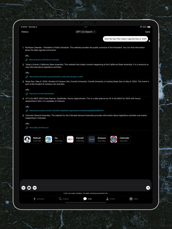 Faune AI Chat  Search