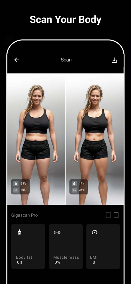 GigaBody: AI Muscle filter screenshot 2