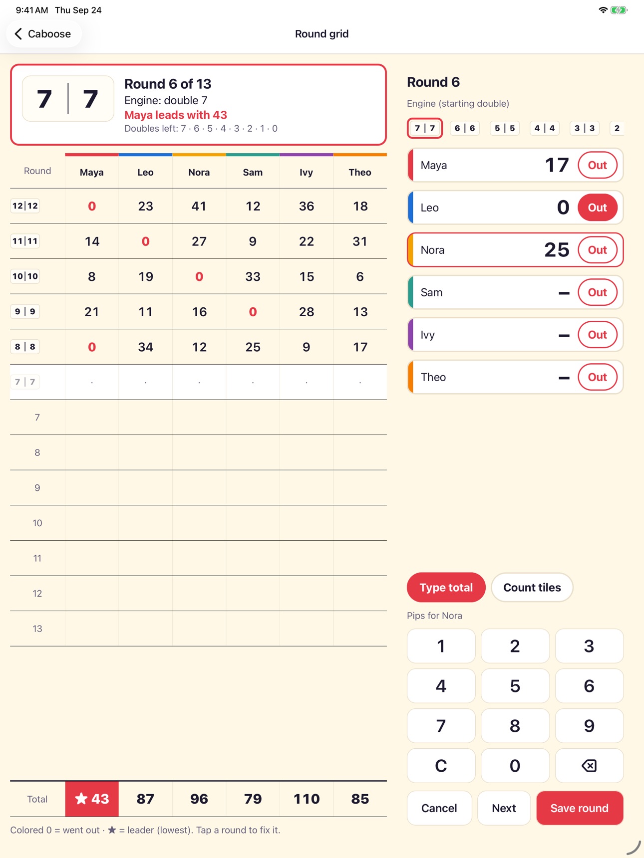 Screenshot 7 of Caboose: Mexican Train Score