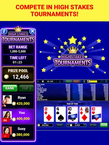 Multi-Play Video Poker ™ iPad screenshot