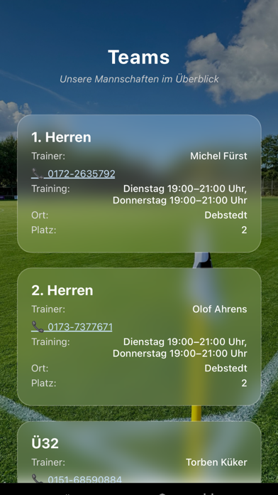 TSV Debstedt screenshot
