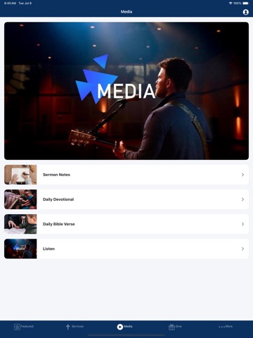 Peace Baptist Ch of Whiteville iPad screenshot