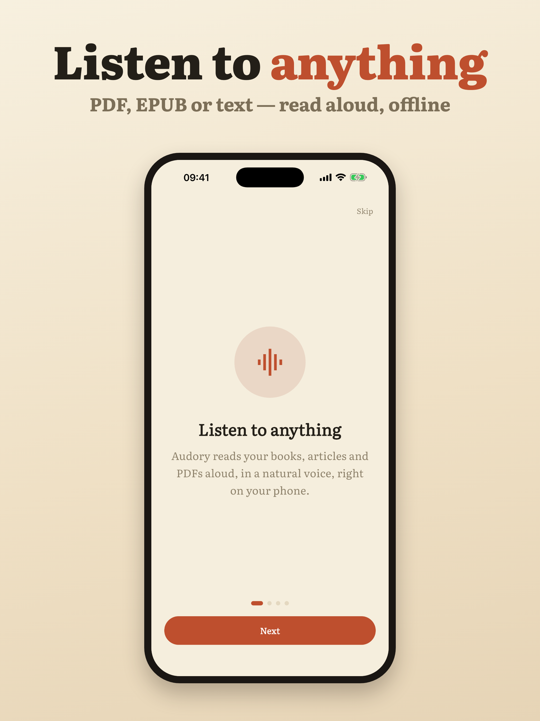 Audory: PDF to Audiobook screenshot 7