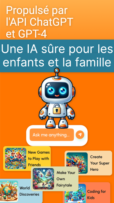 Screenshot #1 pour Chat Kids: IA pour la famille