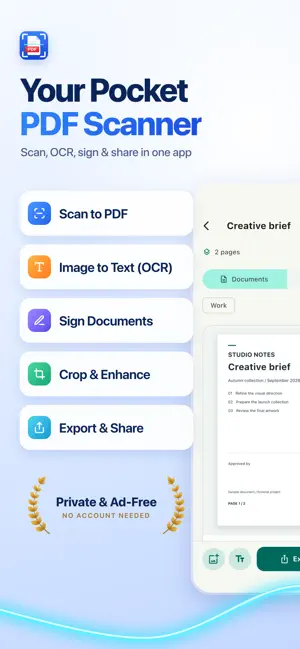 PDF Scanner: Sign Documents screenshot 1