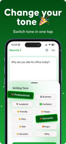 Rewrite+ AI Writing Keyboard . Screenshot 2 of 7