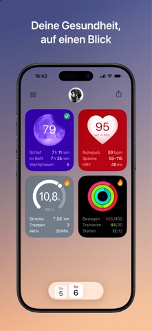 Trackables: Health Dashboard iPhone screenshot 1