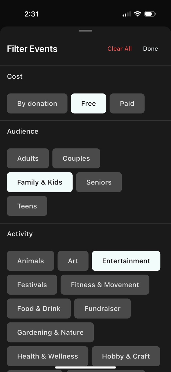 iPhone screenshot