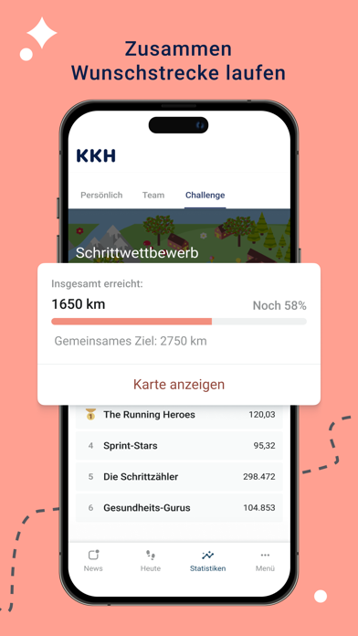 KKH Schrittwettbewerb Screenshot