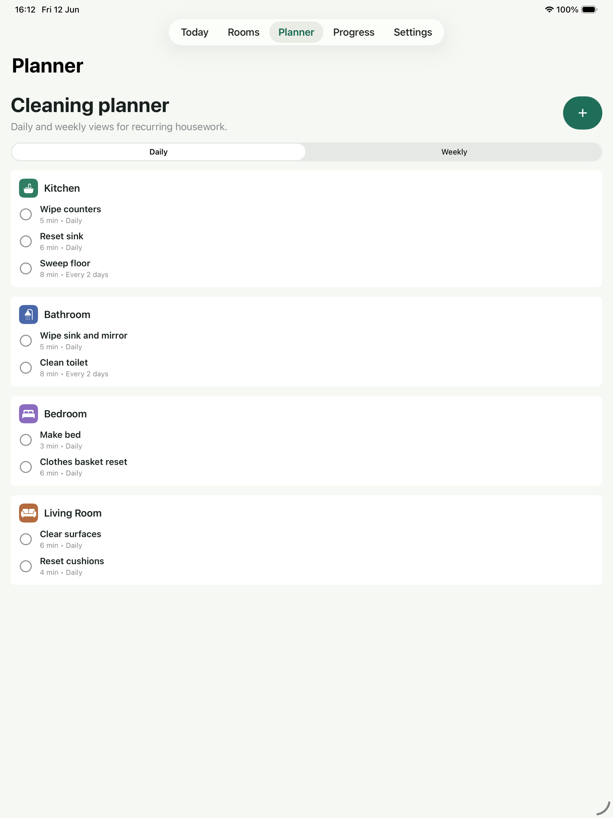 Cleaning Schedule: CleanCue screenshot 10