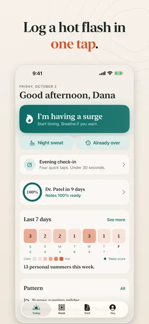 MenoMap: Menopause Tracker screenshot 1