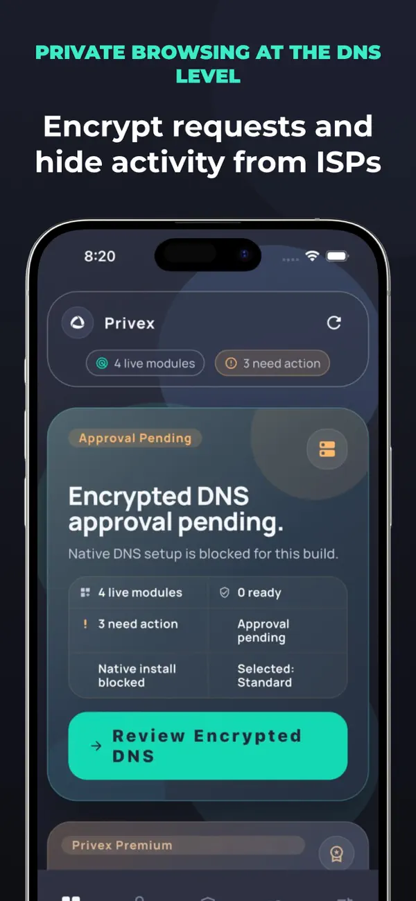 Screenshot #1 pour Privex: Privacy & Security
