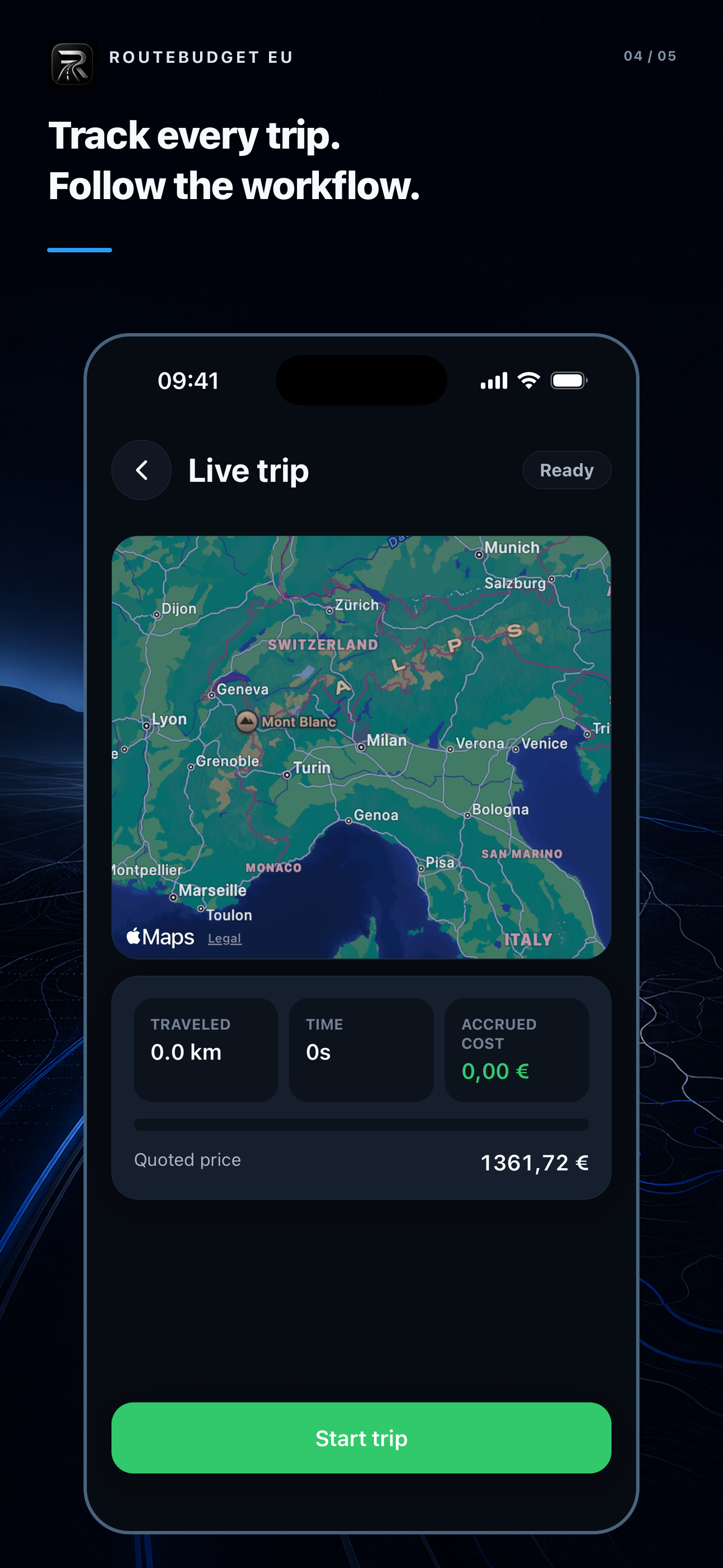 RouteBudget EU screenshot 4