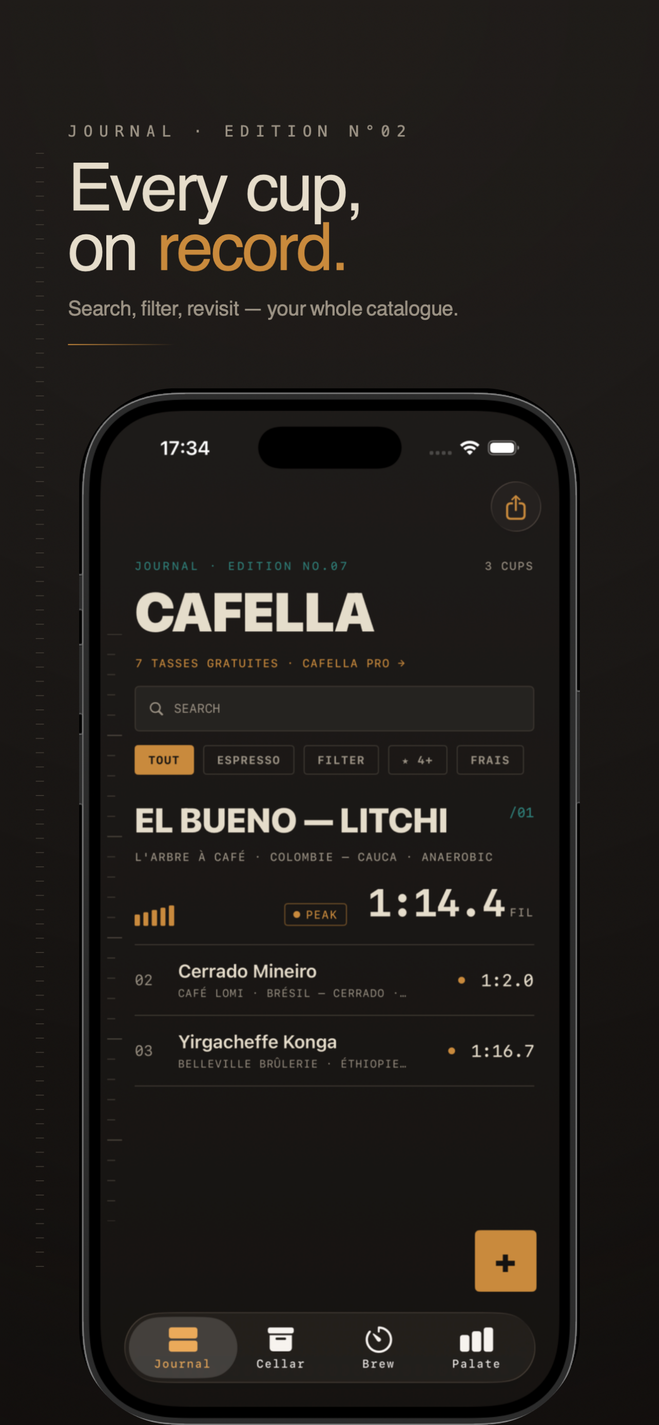 Carnet barista: Coffee Journal screenshot 2