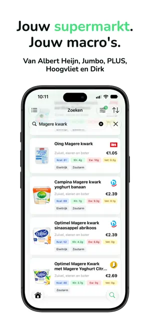 CheckJeMacros: Calorieënteller screenshot 1