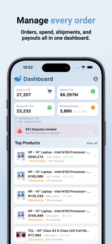 Whale Dashboard - Order Hub Screenshot 1 of 6