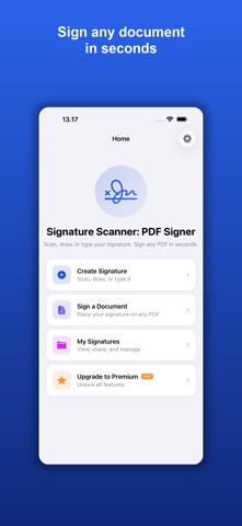 Signature Scanner: PDF Signer iPhone screenshot