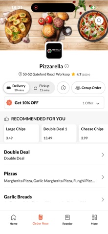 Pizzarella Worksop Screenshot 2 of 4