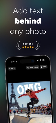 Text Behind AI Screenshot 1 of 5