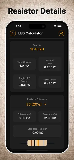 LED Resistor Calculator & SMD screenshot 3