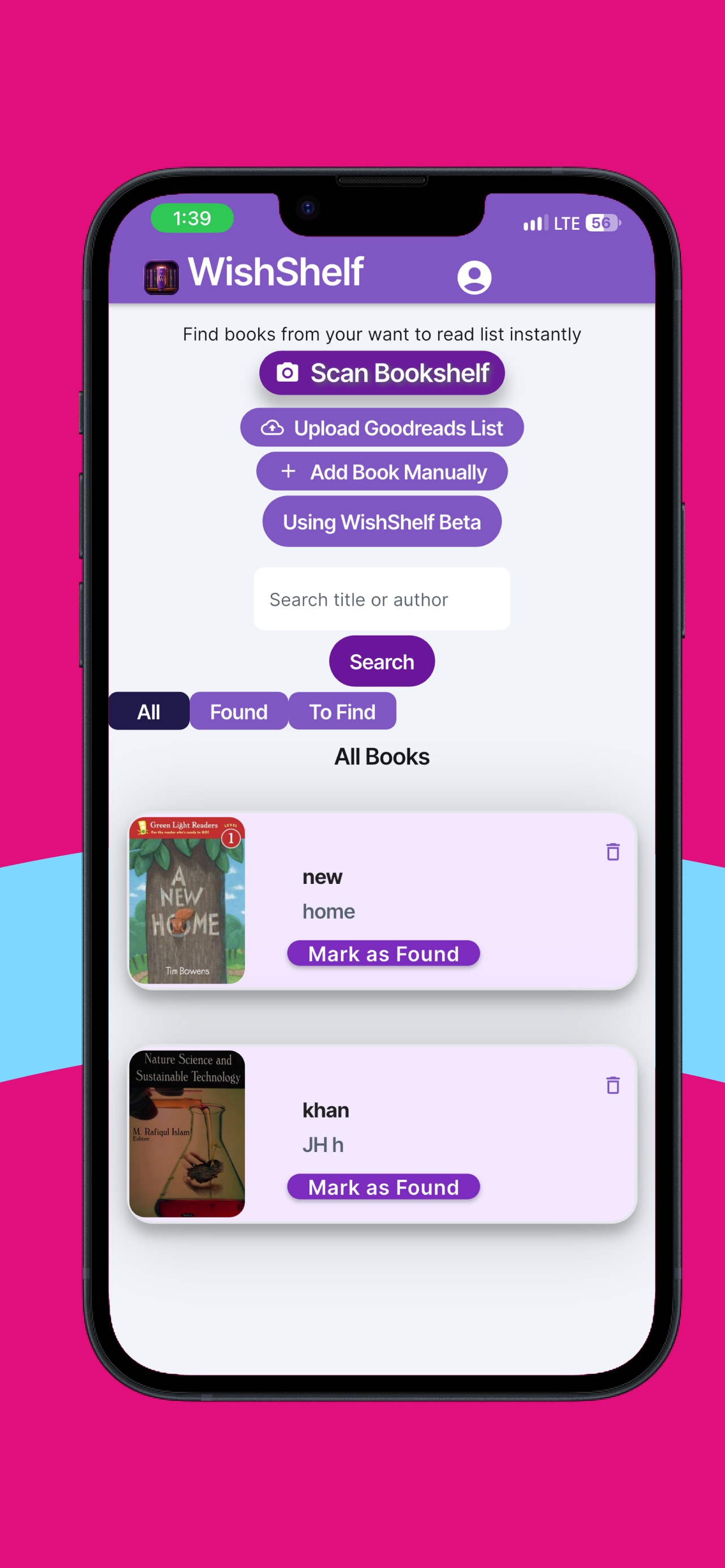 Screenshot 1 of WishShelf