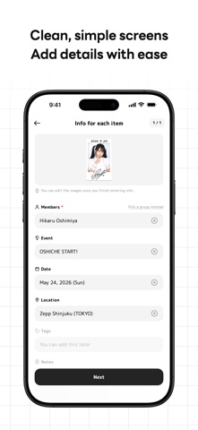 Oshiche - Cheki Scan & Manage screenshot 5