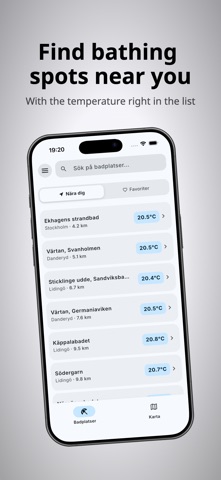 Badtempen: Water Temperature iPhone screenshot