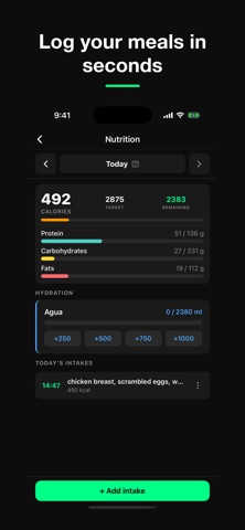 KaiForge: Gym & AI Nutrition iPhone screenshot