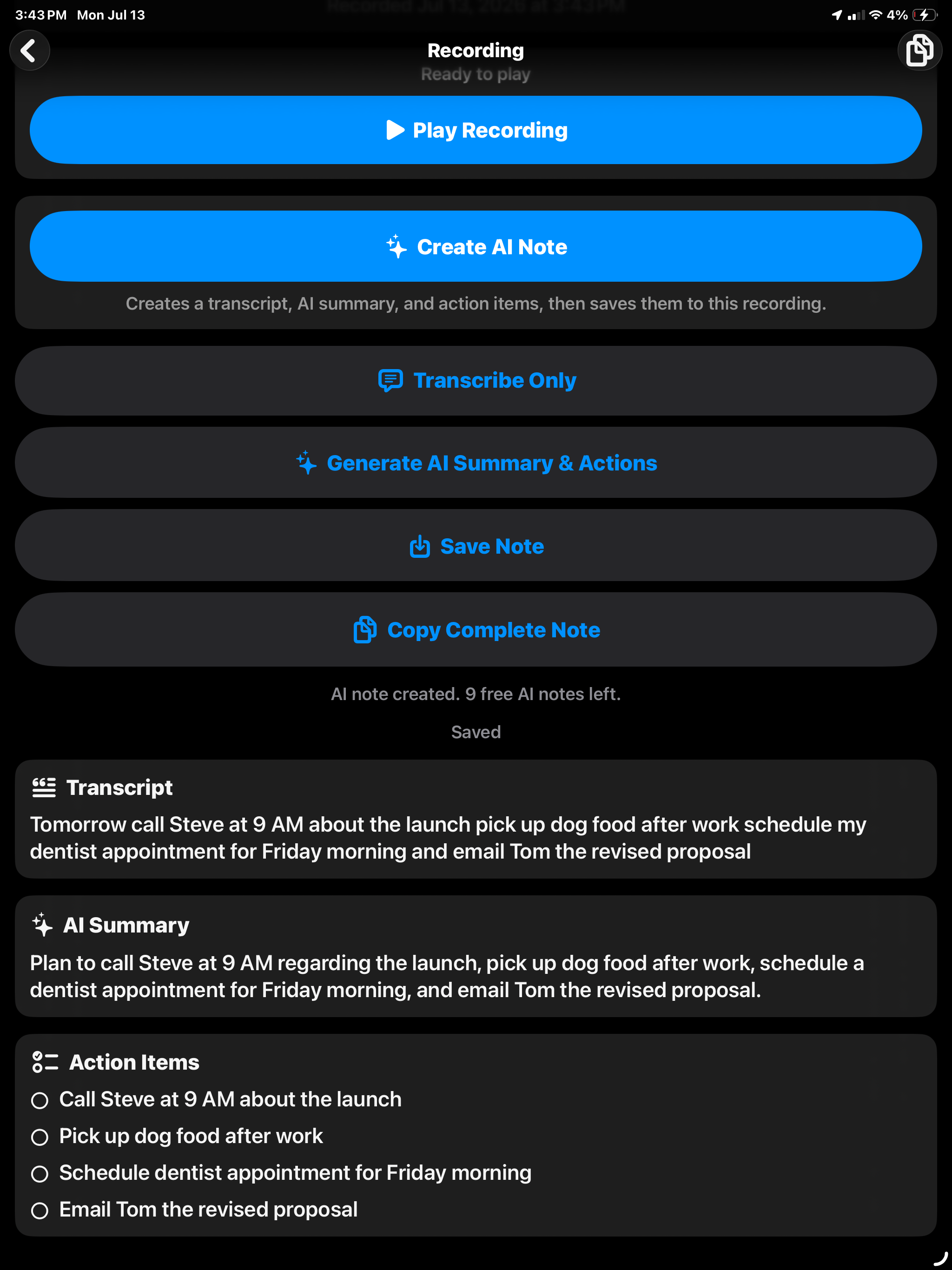 VoiceBrief: AI Voice Notes screenshot 11