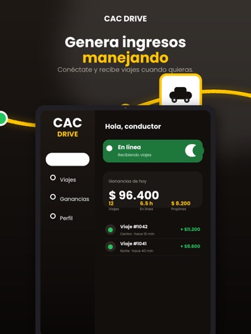 CAC Drive (App conductores) iPad screenshot