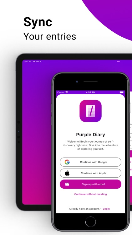 Purple Diary Journal With Lock screenshot-5