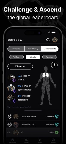 Odyssey - Ranked Gym Tracker Screenshot 5 of 8