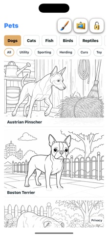 Kids Paint: Pets app screenshot