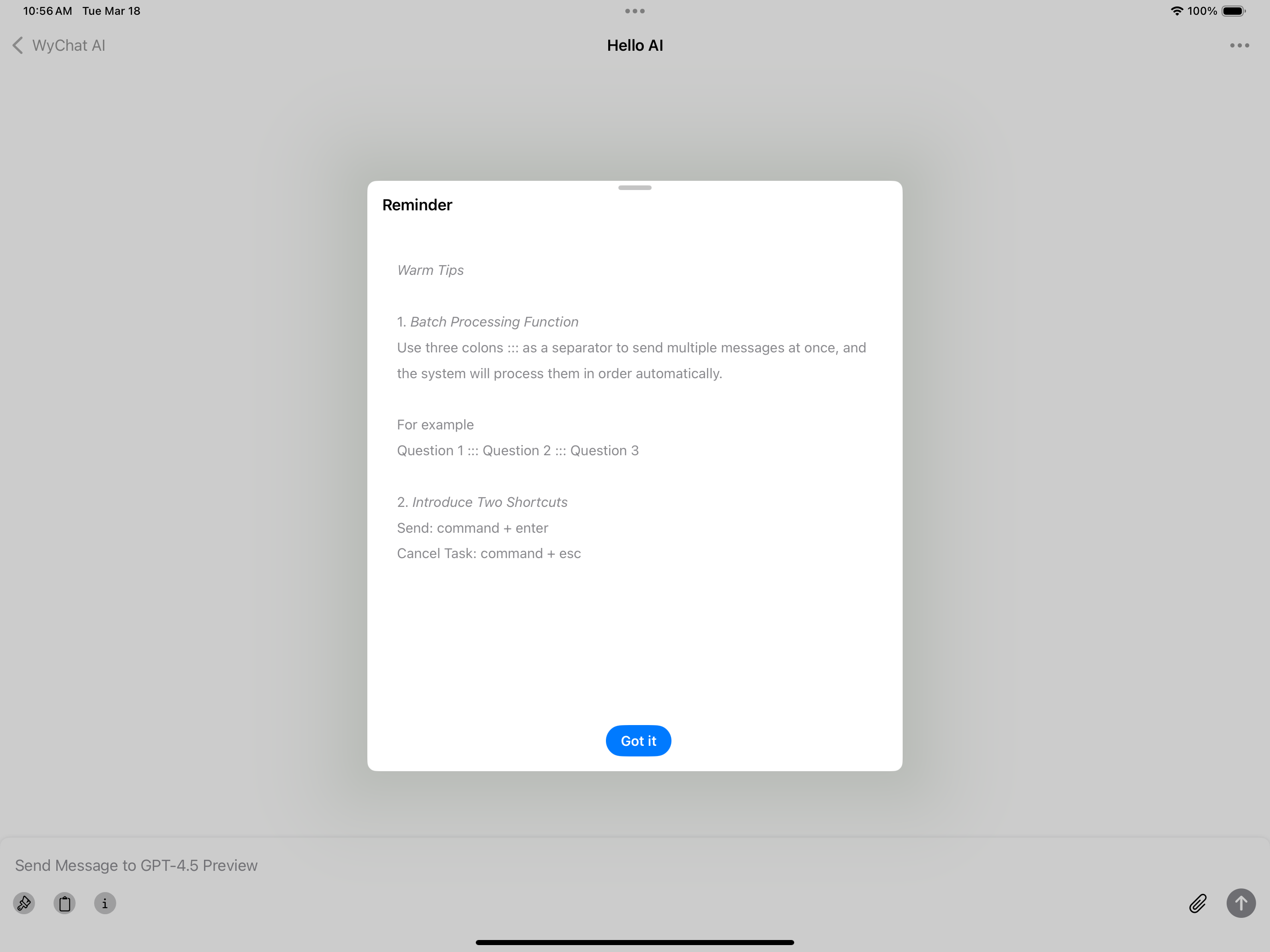 WyChat AI - Client de AI Chat
