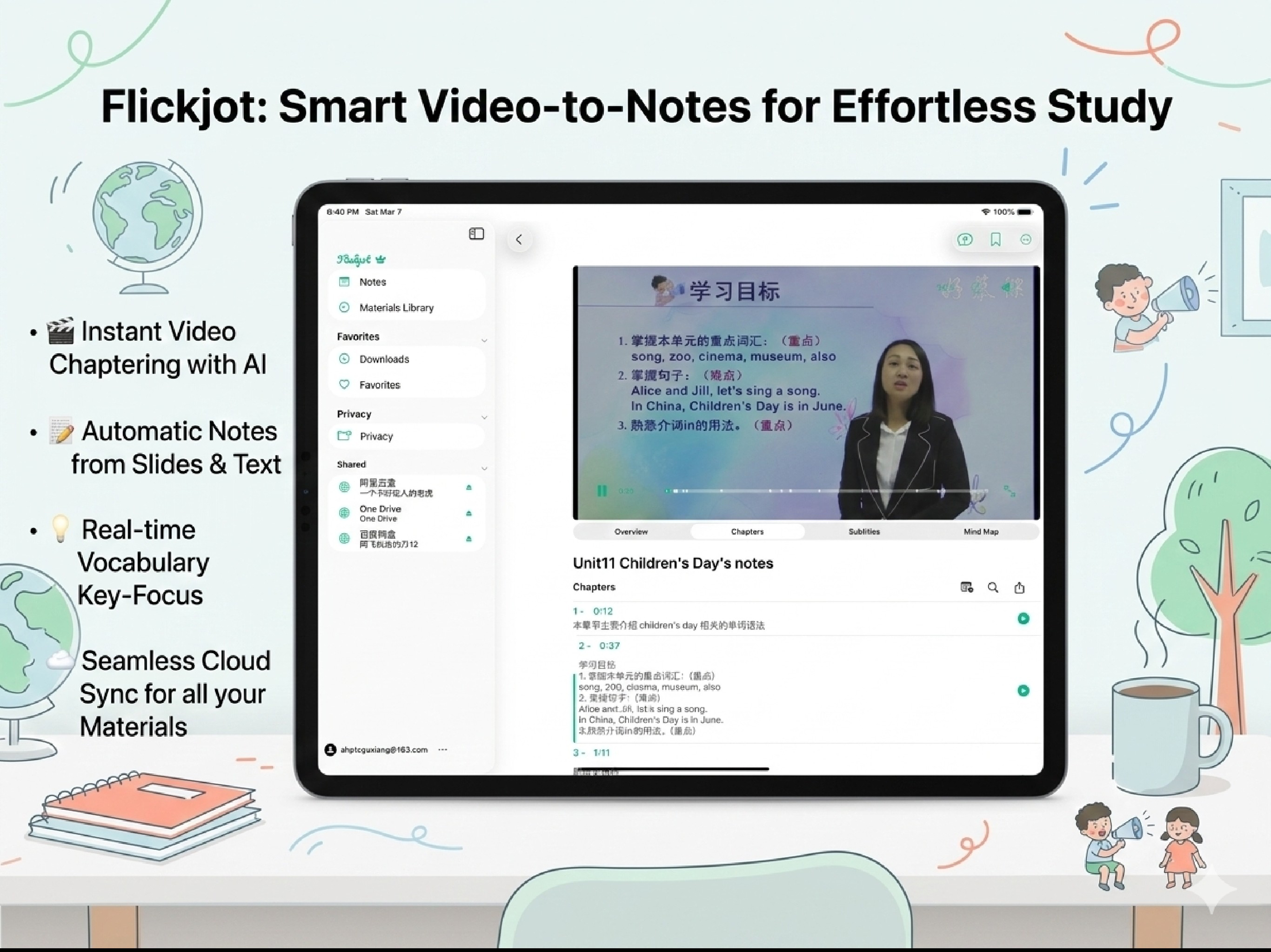 Flickjot - Video Note Taker