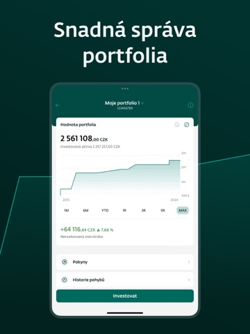 J&T Banka - Česká republika iPad screenshot