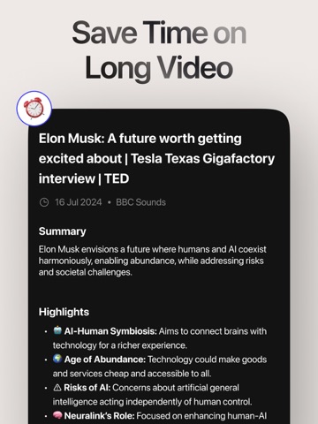 Summarify: AI Video Summarizer iPad screenshot
