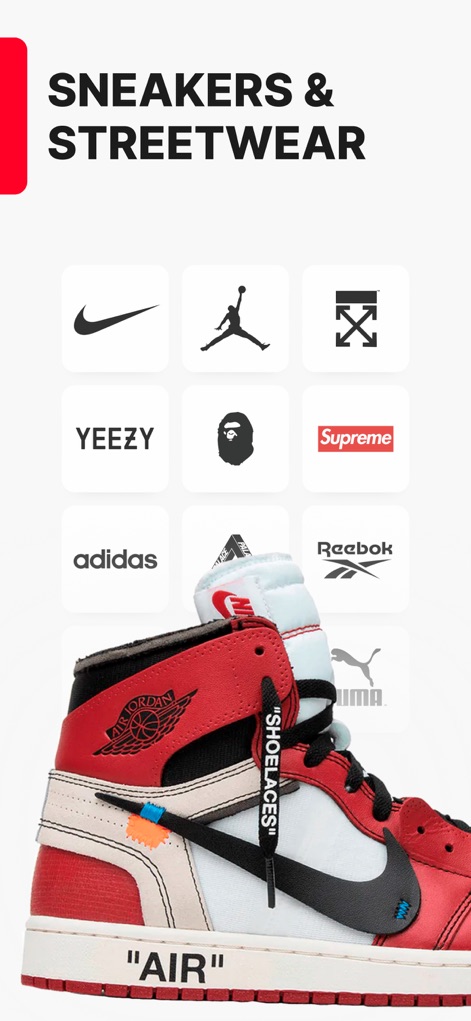 Sneakers Drops: Release＋Raffle - Cet outil centralise les marques les plus convoitées, affichant clairement un vaste éventail de logos de créateurs renommés et une sélection méticuleuse des paires emblématiques du streetwear.